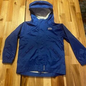 REI Kids Blue Rain Jacket
